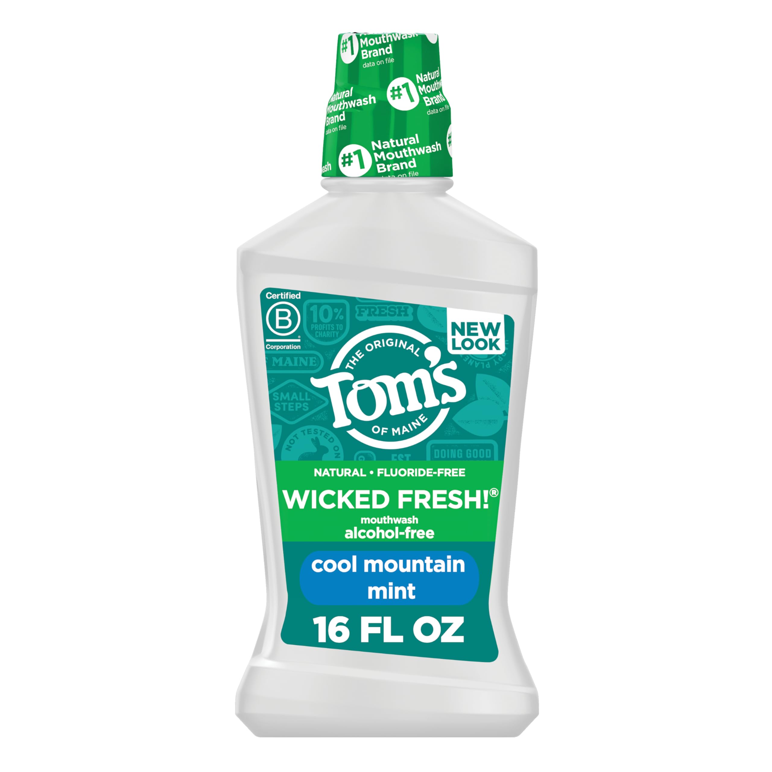 Uso diario de Tom s of Maine Wicked Fresh enjuague bucal