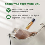 TOMSEM Aceite de Árbol de Té Roll-On: uso en cuero cabelludo para limpieza y brillo natural.