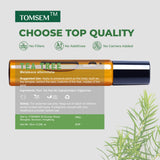 TOMSEM Aceite de Árbol de Té Roll-On: envase portátil para uso diario fuera de casa.