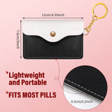 tondiamo-cartera-pildoras-blanco: funda suave que facilita encontrar objetos pequeños