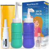 TONELIFE botellas de lavado nasal en azul para uso diario cómodo