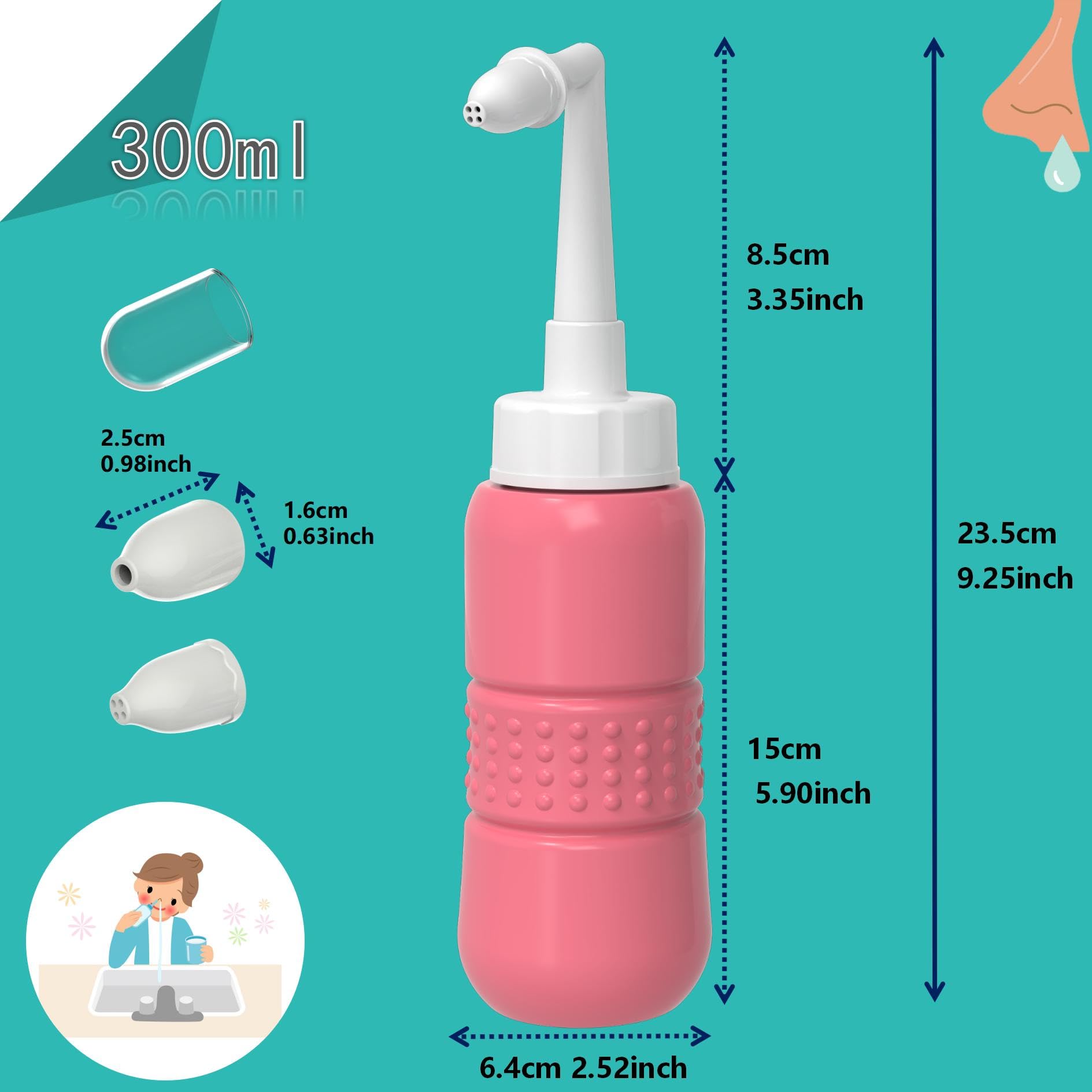 TONELIFE uso diario suave para una experiencia de lavado nasal agradable