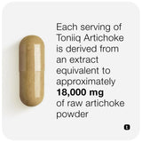 Toniiq Alcachofa, equilibrio digestivo suave para comidas diarias.