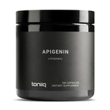 Toniiq Apigenina liposomada 100 mg, frasco de cápsulas, posible mejora de absorción diaria.
