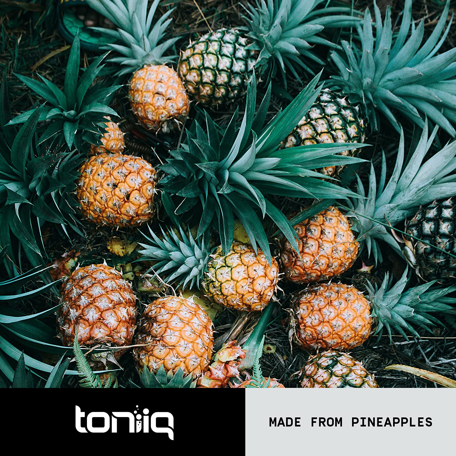 Toniiq Bromelina: 3600 GDU/g, alta actividad por cápsula.