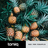 Toniiq Bromelina: 3600 GDU/g, alta actividad por cápsula.