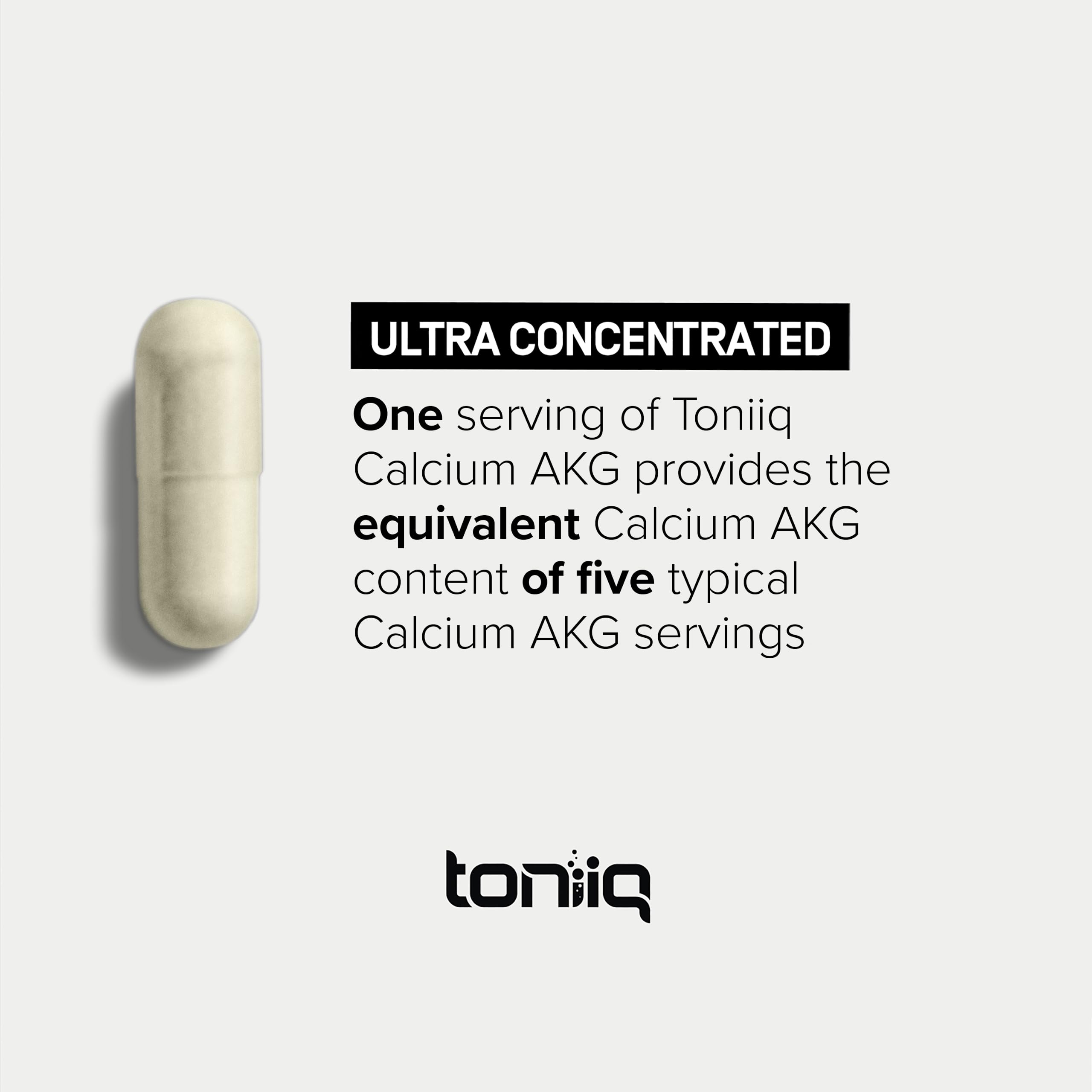 Toniiq Ca AKG prueba de calidad por tercero para confianza.