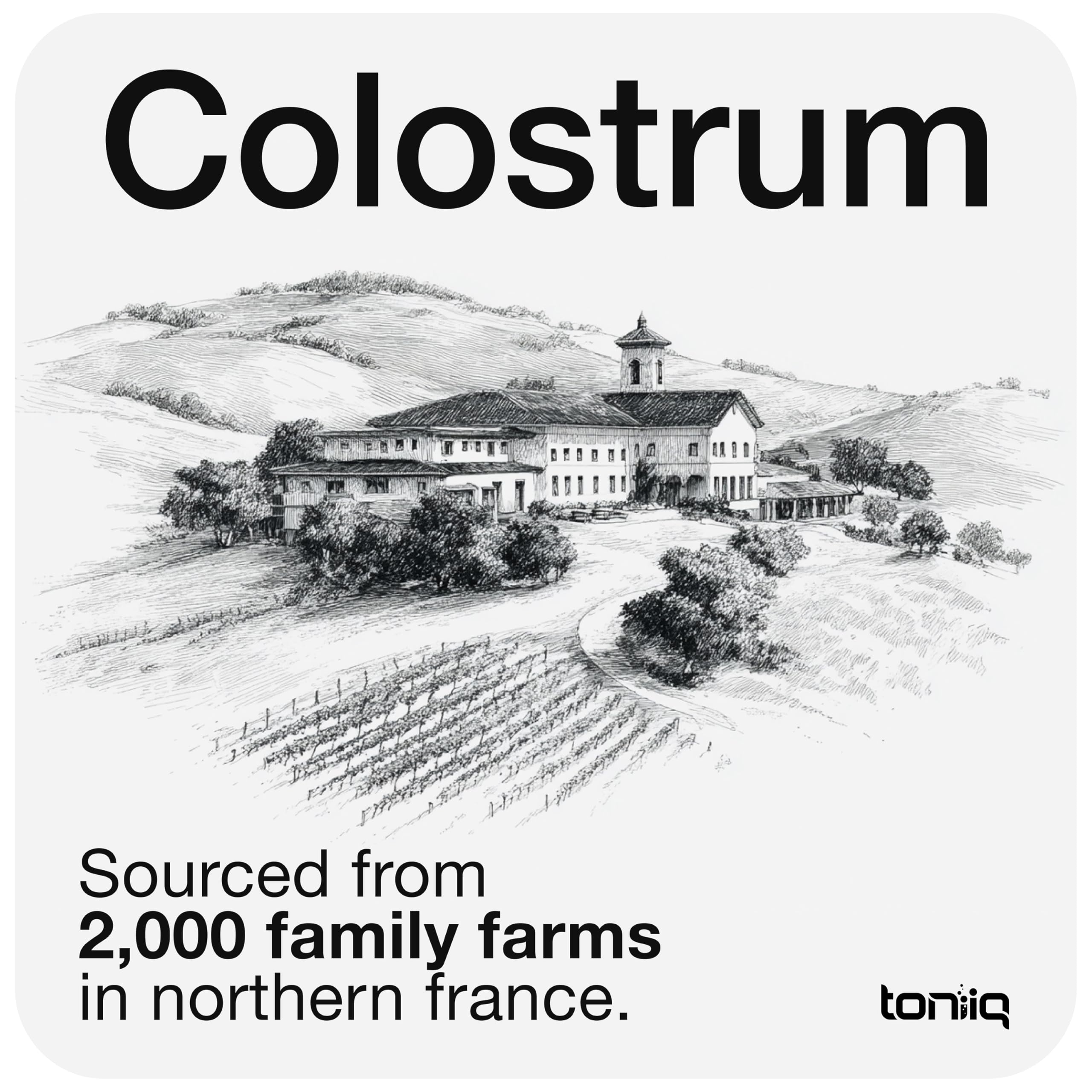 Toniiq Colostrum Bovino Filtrado Microfiltrado - pureza y consistencia