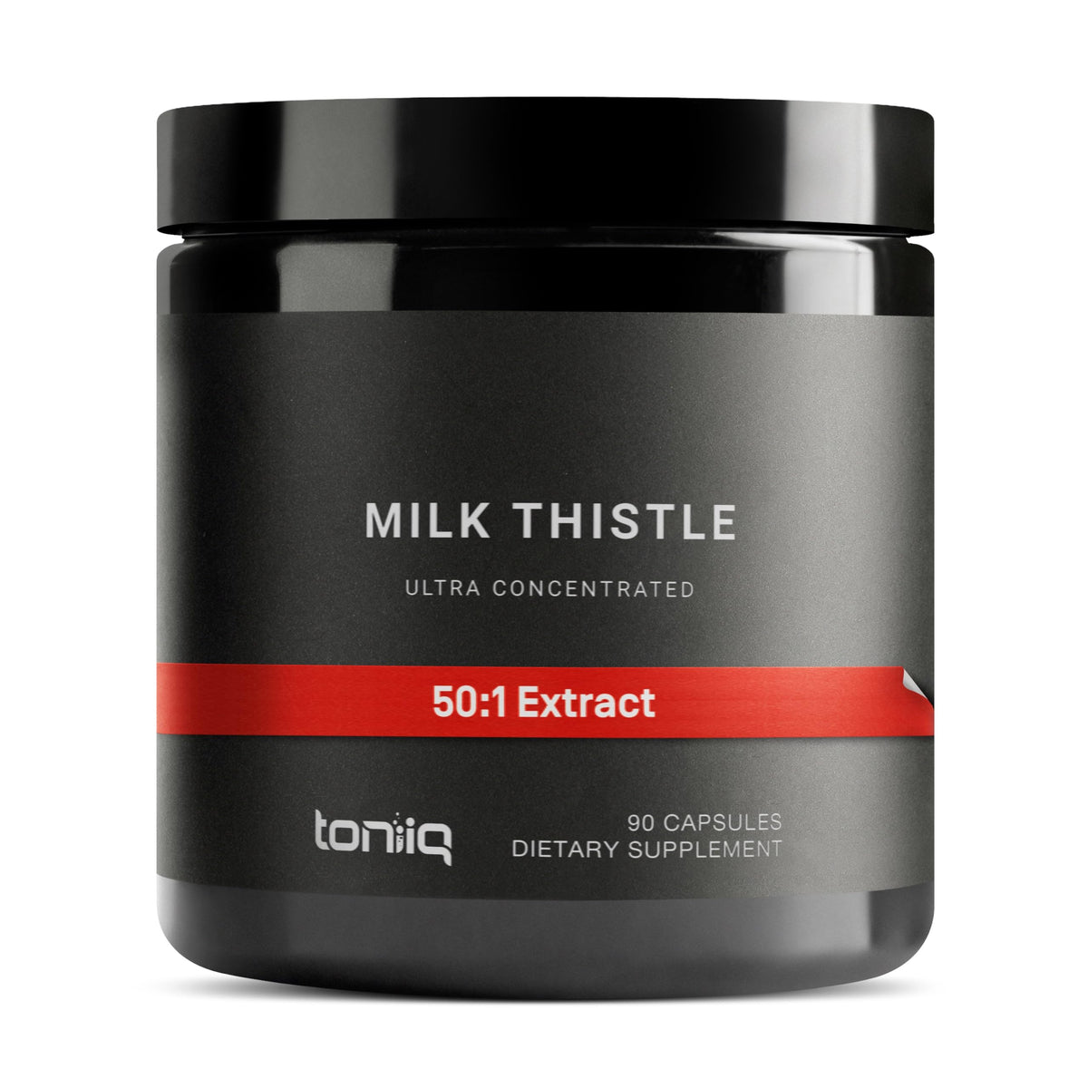 Toniiq Milk Thistle: frasco de 90 cápsulas, suplemento concentrado para el día a día