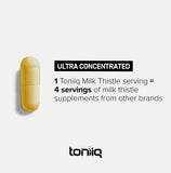 Toniiq Milk Thistle: proceso 50:1, mayor concentración del extracto