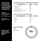 Toniiq NMN certificado de calidad garantiza consistencia entre lotes.