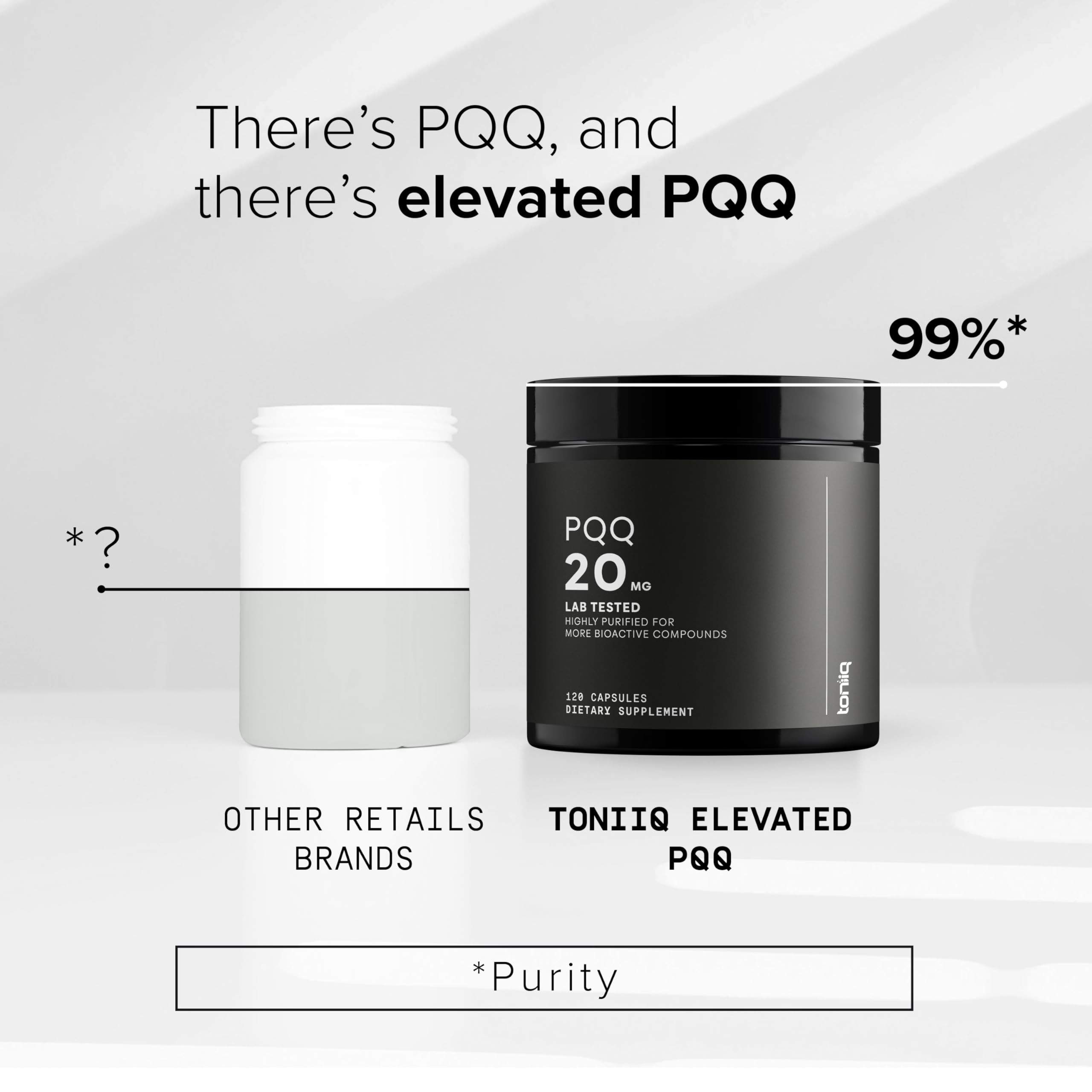 Toniiq PQQ 20 mg cápsulas vegetarianas aptas para dietas