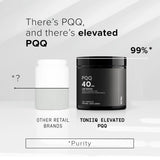 Toniiq PQQ 40mg cápsulas interiores dentro del bote: formato práctico