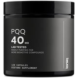Toniiq PQQ 40mg cápsulas vegetarianas frente: pureza alta para uso diario