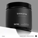 Toniiq Quercetina: polvo puro al 95% para alto rendimiento.