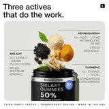 Toniiq Shilajit Gomitas 20-1 Extracto: concentración premium por bocado.