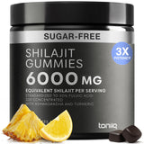 Toniiq Shilajit Gomitas: potencia equivalente a 6000 mg por porción, gomitas sabrosas.