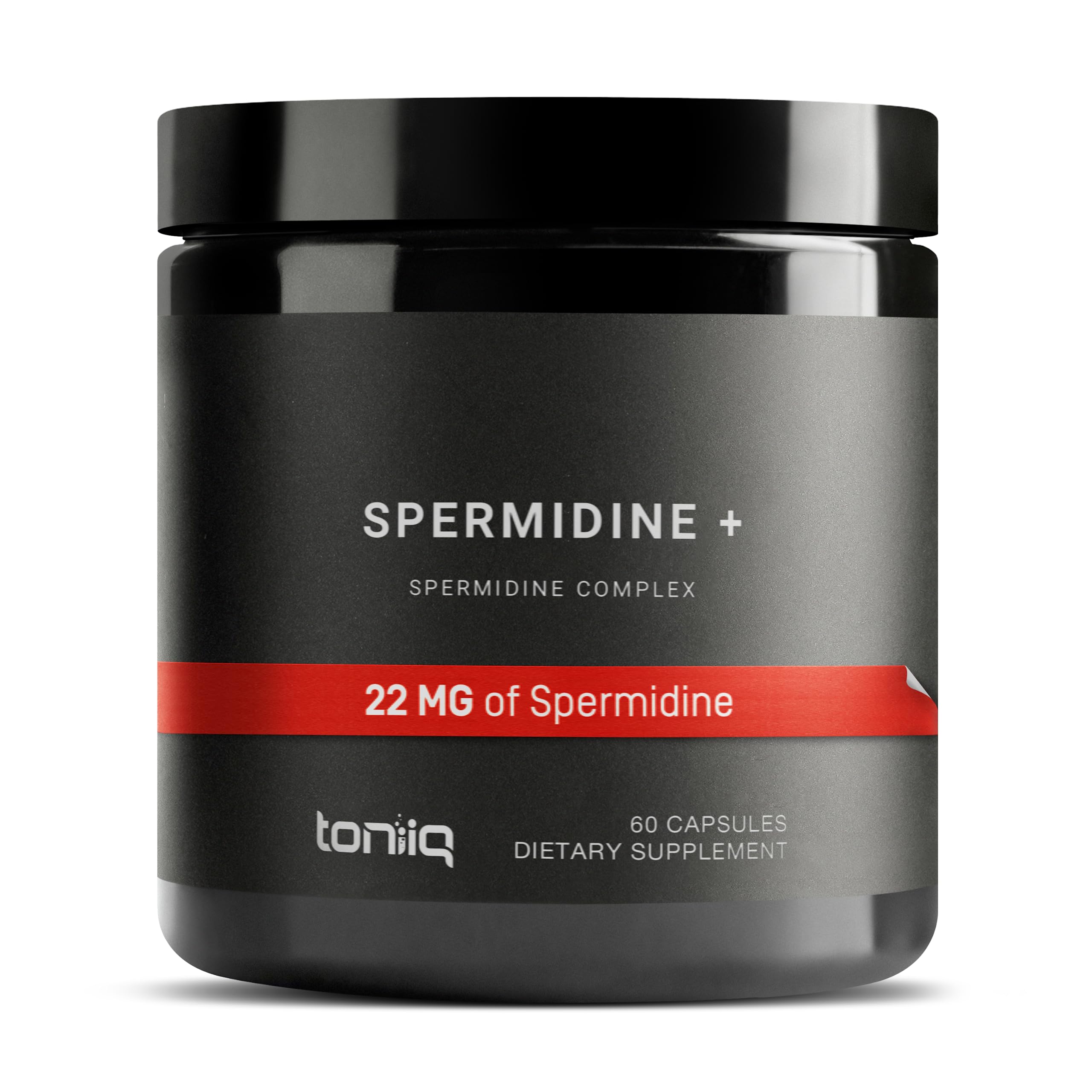 Toniiq Spermidina 22 mg en botella, posible apoyo a hábitos saludables