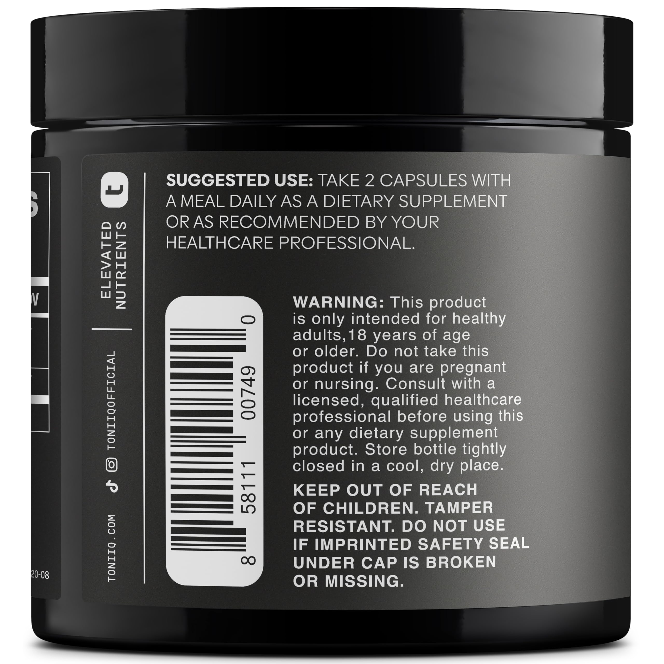 Toniiq Tribulus Terrestris uso diario con beneficio potencial.