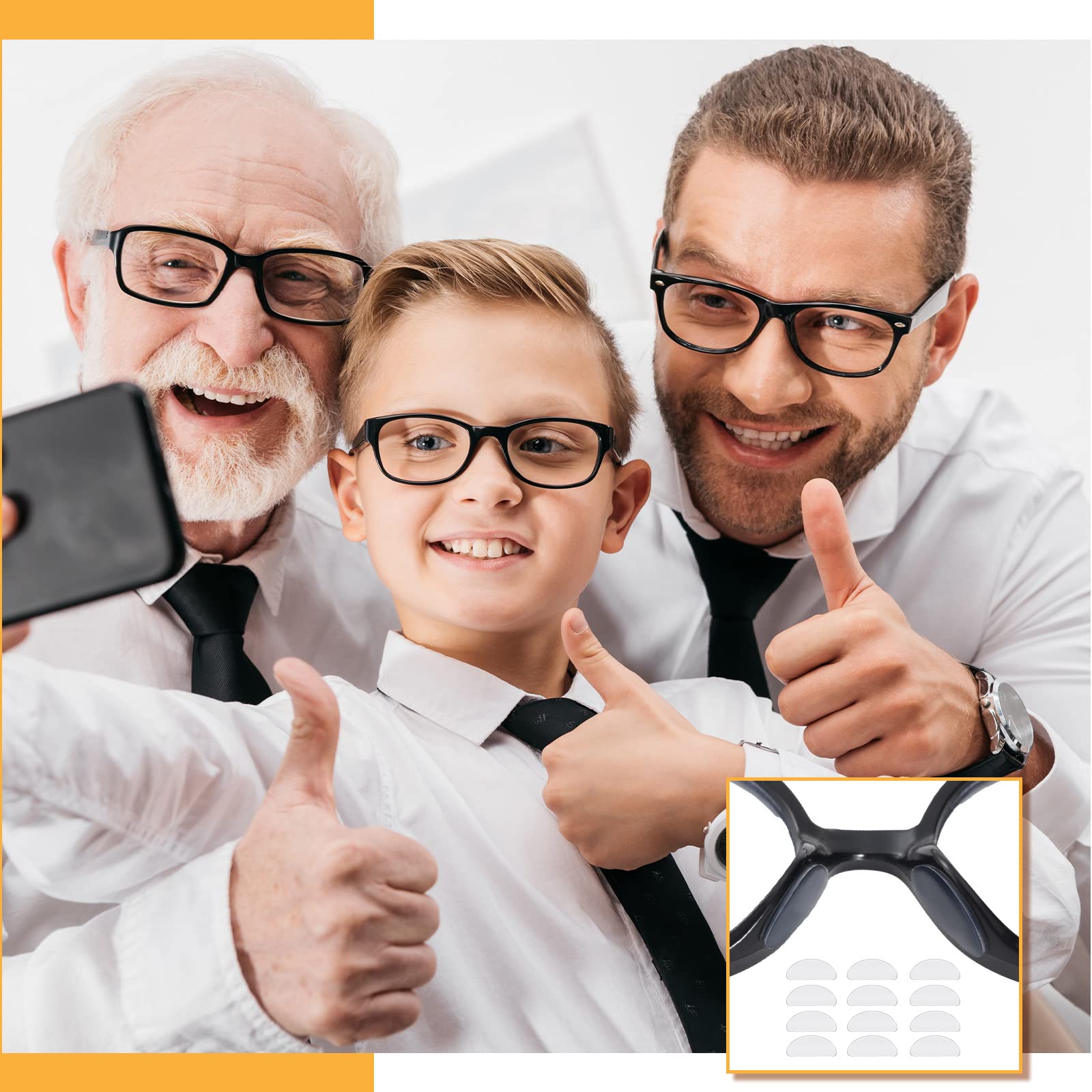 TOODOO almohadillas nasales adhesivas compatibles con múltiples gafas, reemplazo sencillo.