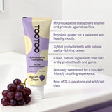 TooToo fórmula natural, ingredientes suaves libres de SLS y parabenos