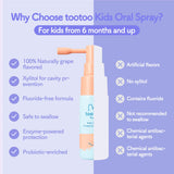 Tootoo Kids Oral Spray: apto para recién nacidos y niños, sin fluoruro.