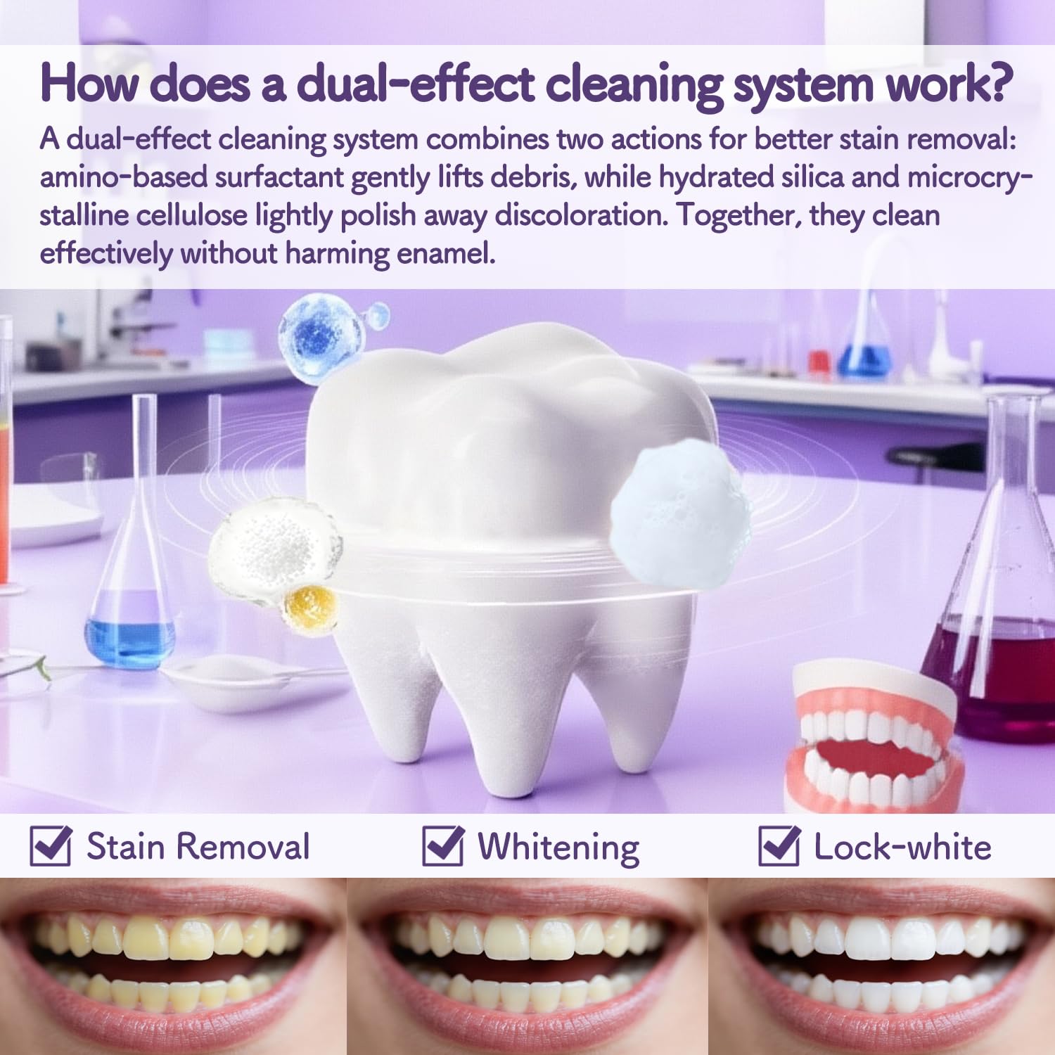 Tootoo Pasta Dental sensible: foco en la aplicación para cepillado cómodo.