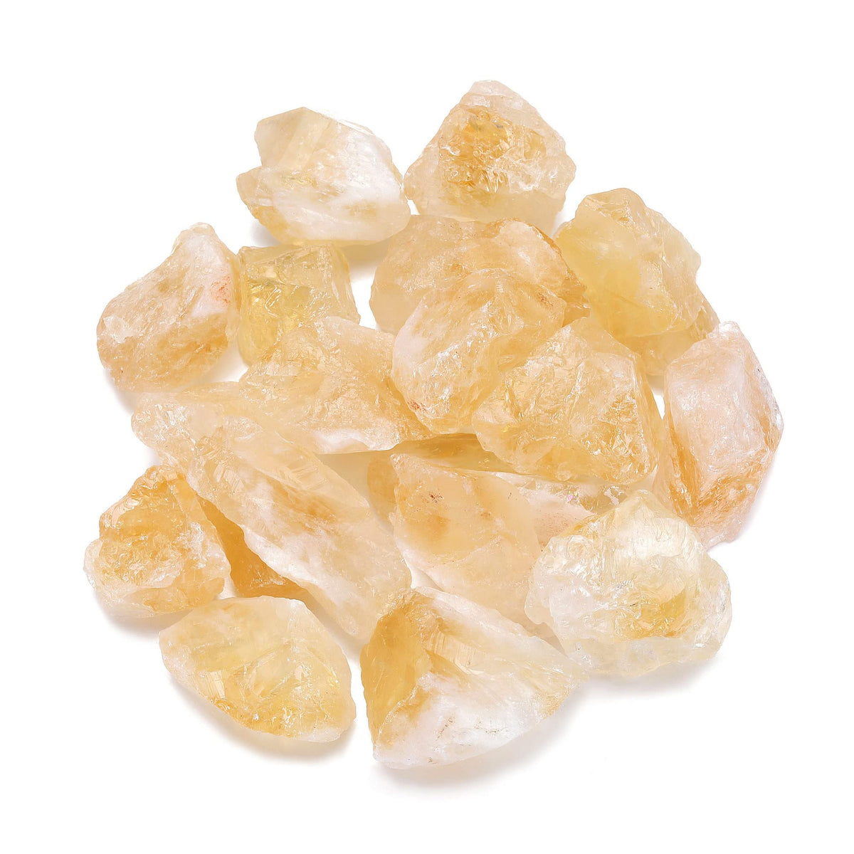 Top Plaza Citrino: piedras crudas de 1 pulgada para decoración y pulido