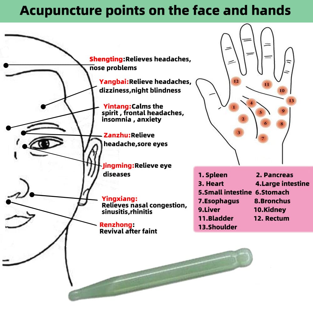 TOP SEWING Jade Acupuncture Pen uso corporal: masaje cuello y hombros
