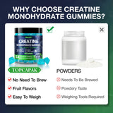 Topcapak Creatine Gummies: vitamina B12 para bienestar y vitalidad.