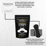 TopChoice toallitas alcohol prep para limpiar la piel antes de aplicar.