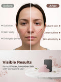 tophld gua-sha escultura facial rosa: experiencia de masaje calmante y rejuvenecedora.