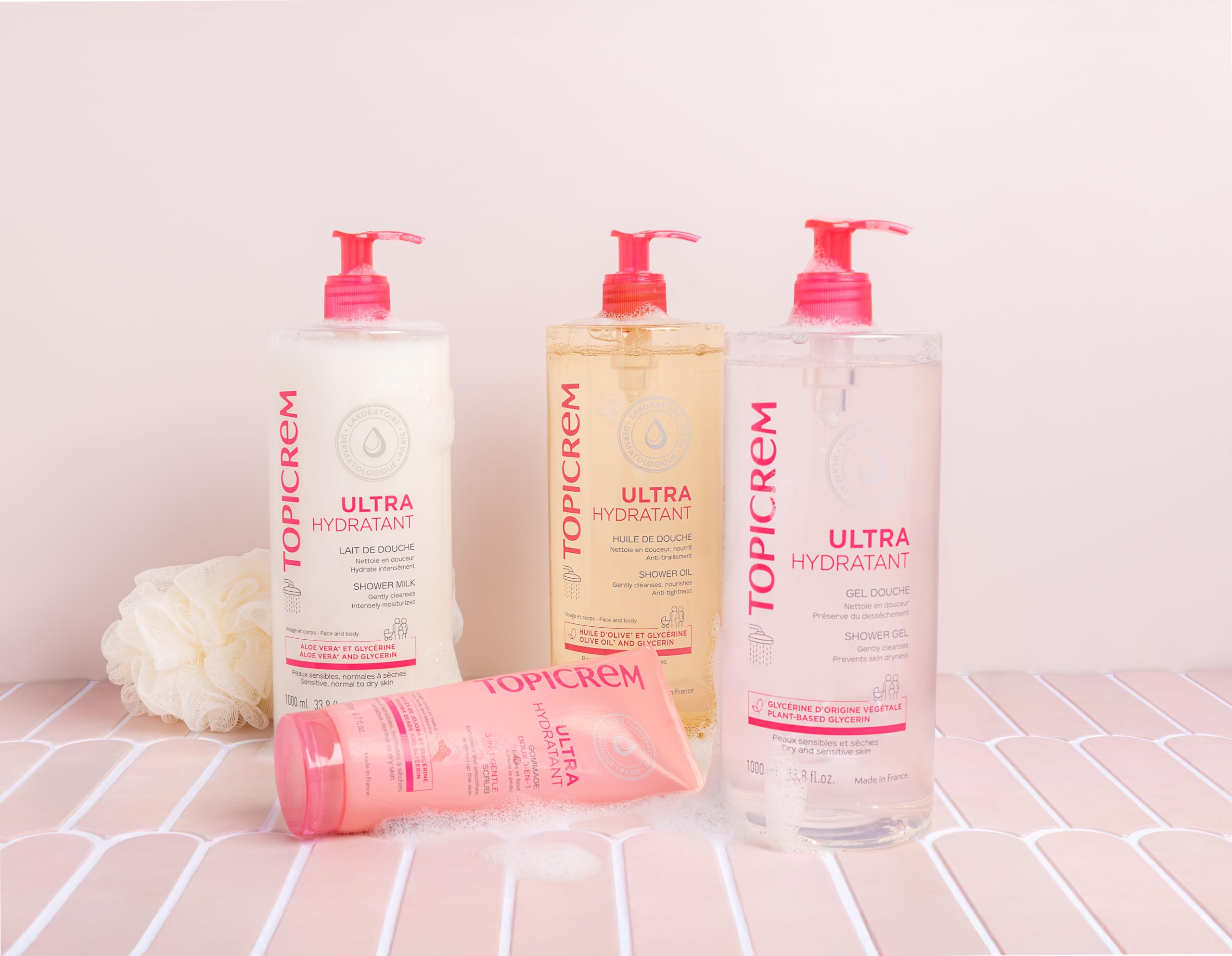Topicrem Ultra-Hidratante Gel de Ducha, fórmula sin jabón que cuida la piel