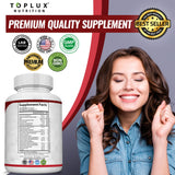 Toplux Complejo etiqueta detallada para revisión de ingredientes y uso sugerido