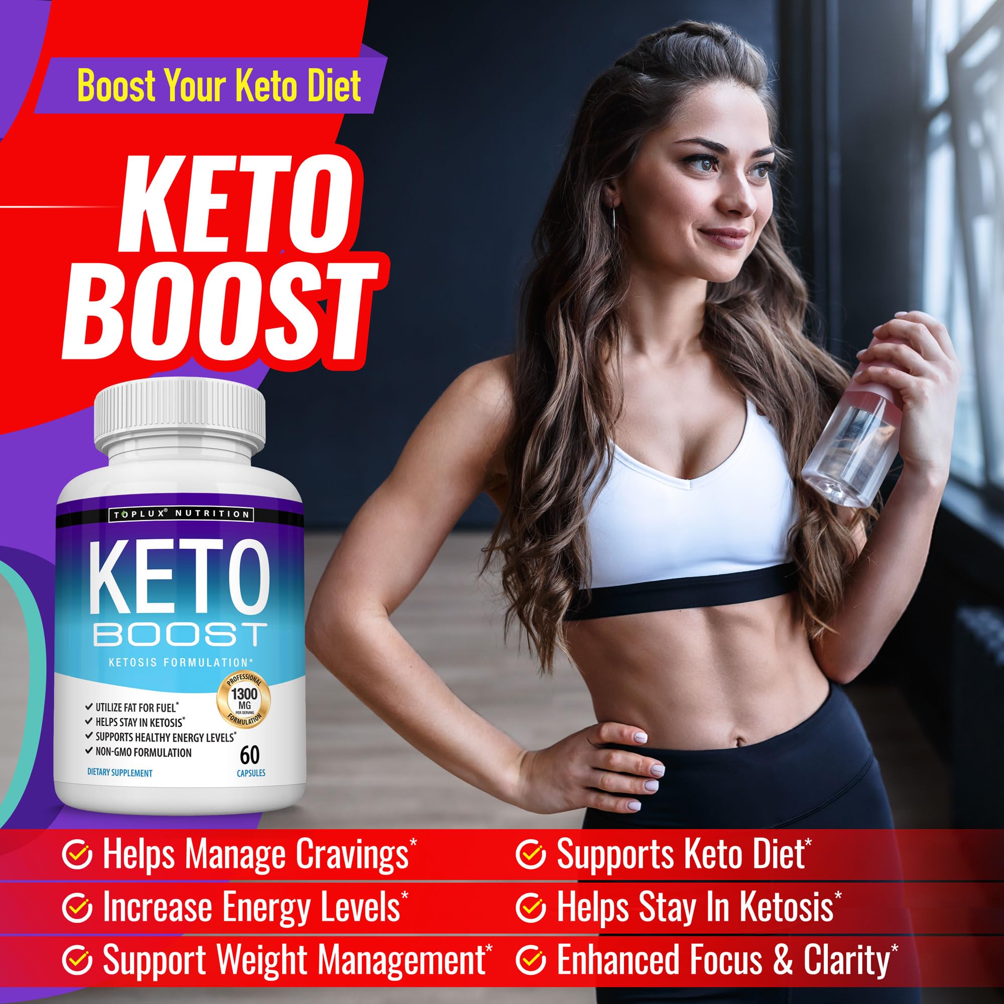 Toplux Keto Boost: ingredientes naturales para apoyar una vida cetogénica.
