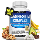 Toplux Magnesium Complex envase de 90 cápsulas para uso diario y soporte óseo.