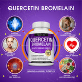 Etiqueta de Toplux Quercetina con Bromelina y Zinc destacando ingredientes clave