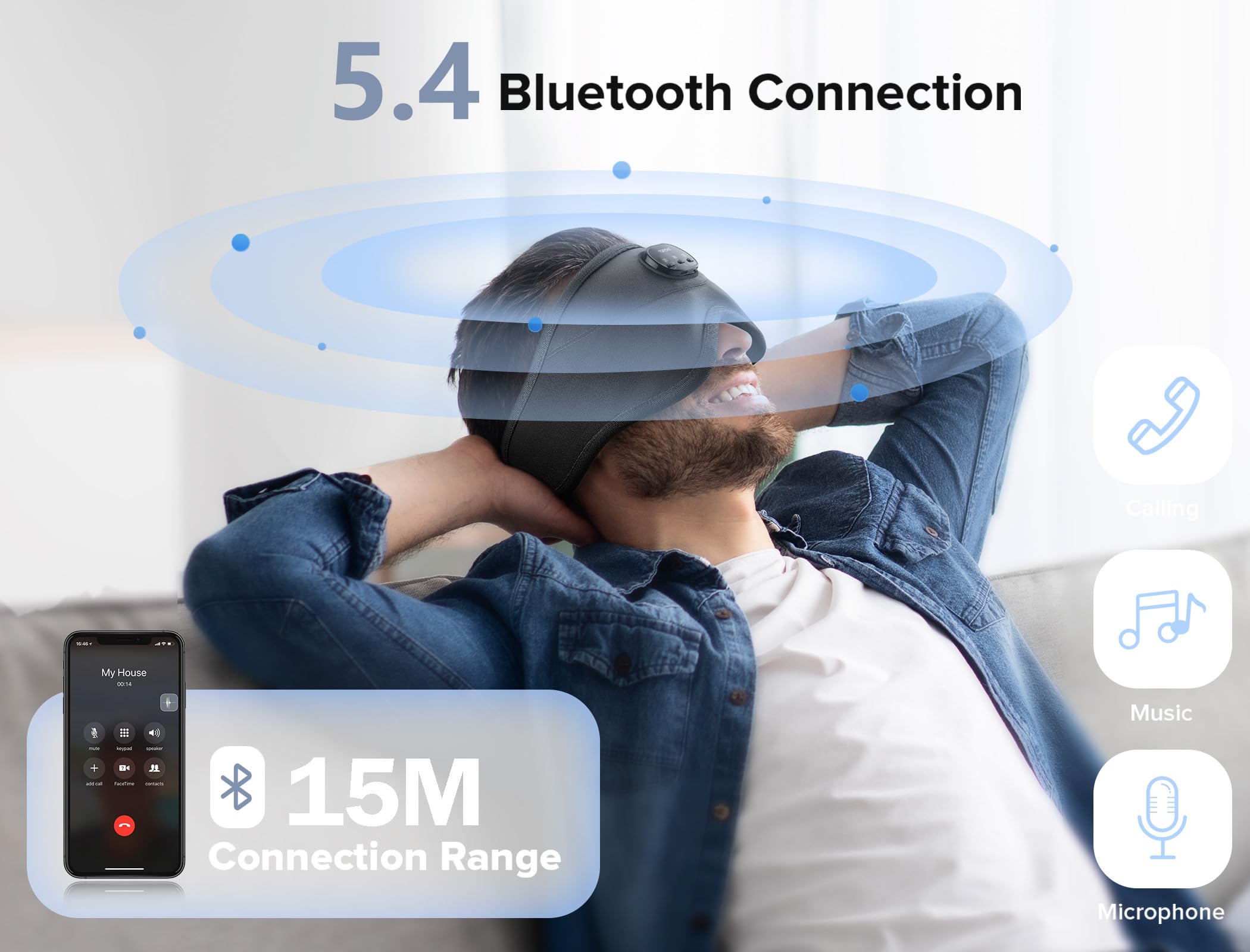 TOPOINT auriculares integrados con micrófono para llamadas claras.