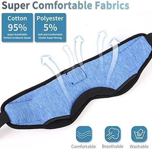 TOPOINT mascarilla dormir batería 15 horas para viajes