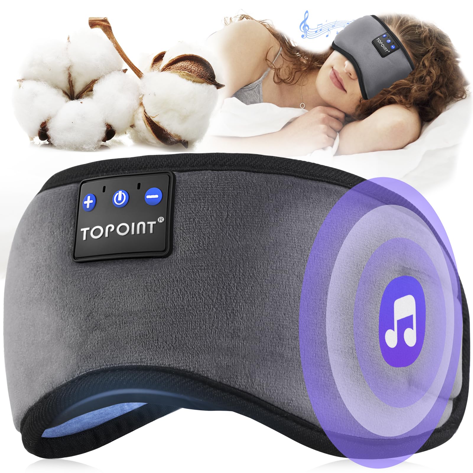 TOPOINT mascarilla dormir regalo ideal para personas mayores