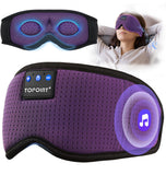 TOPOINT mascarilla dormir Bluetooth bloquea la luz para descanso profundo