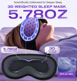 TOPOINT mascarilla de sueño con 7 capas SoftAir para oscurecimiento y confort.
