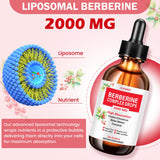 Etiqueta frontal de TopSHEP Berberina liposomal para identificación rápida