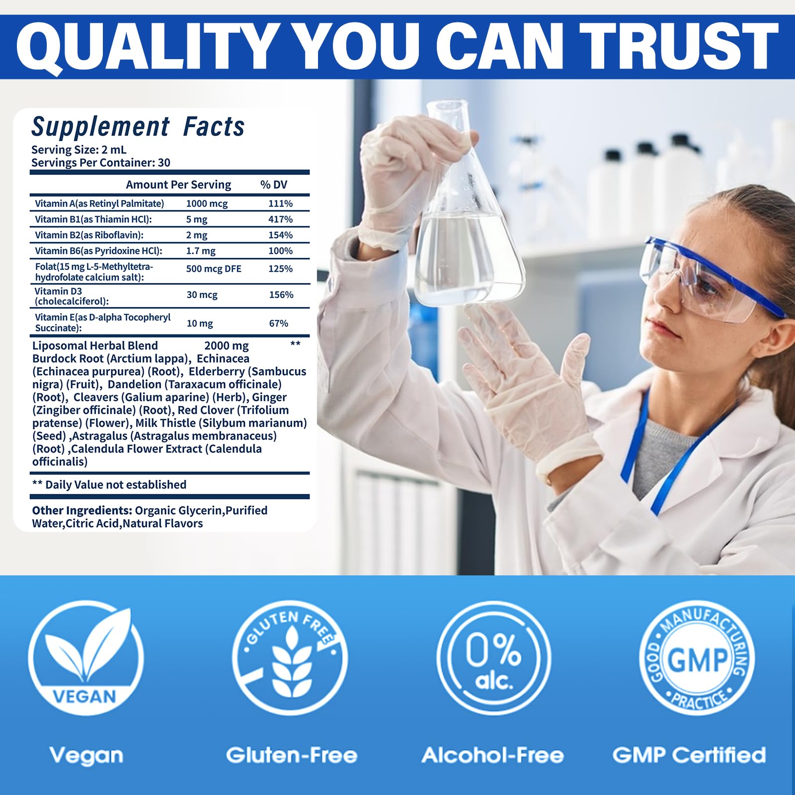 TOPSHEP formato líquido vegano, sin alcohol ni gluten, fácil de tomar