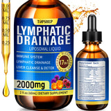 TOPSHEP gotas liposomales drenaje linfático, botella para uso diario y detox suave