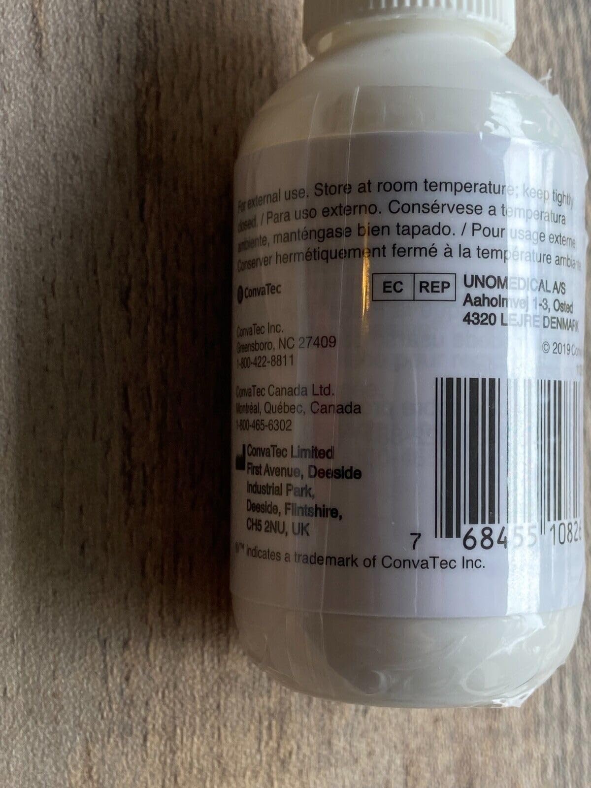 Covatec Polvo protector en zona periestomal para barrera seca.