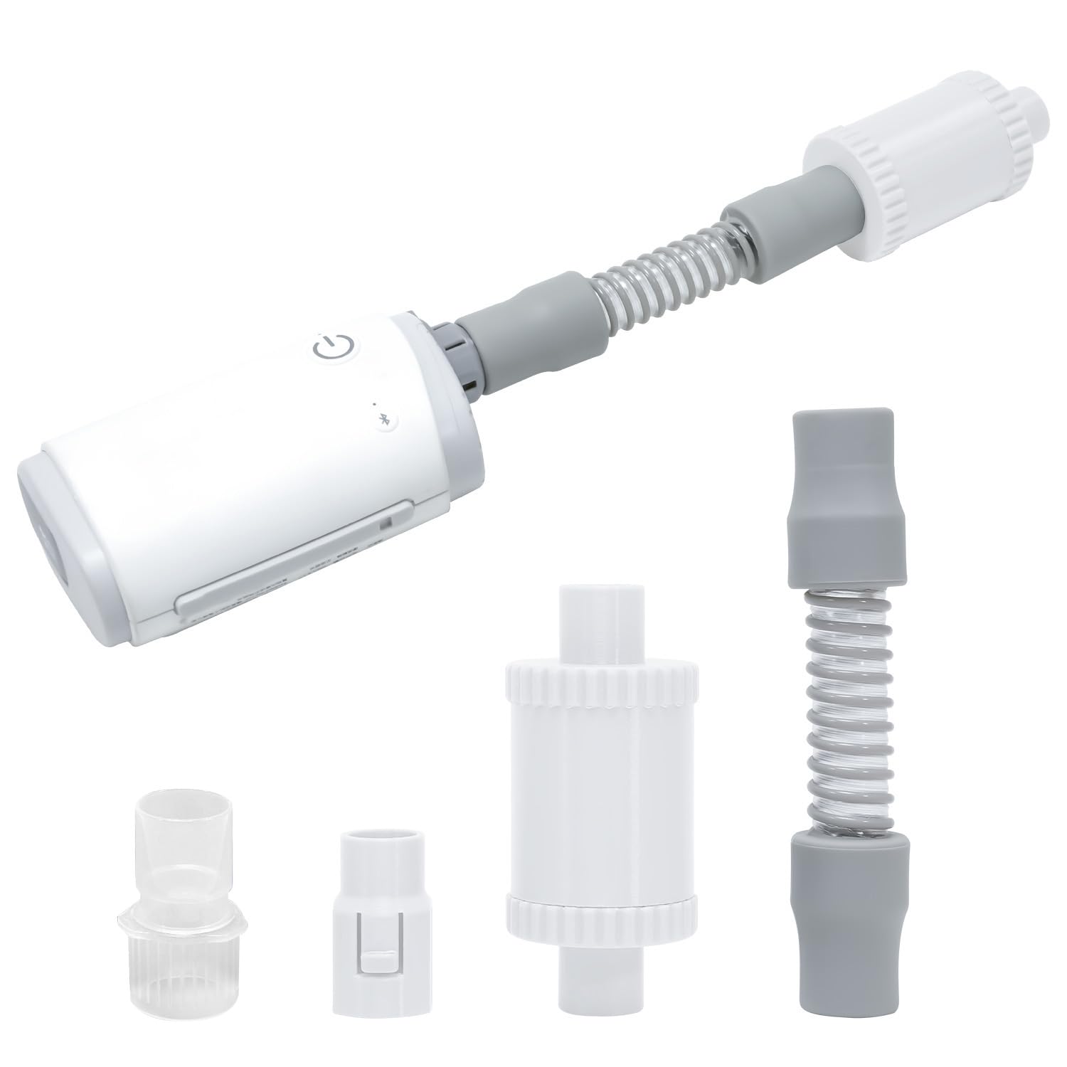Tordale silenciador CPAP AirMini visto frontal para descanso más tranquilo