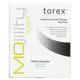 Torex compresa fría extra grande negra, en uso deportivo para zonas grandes.
