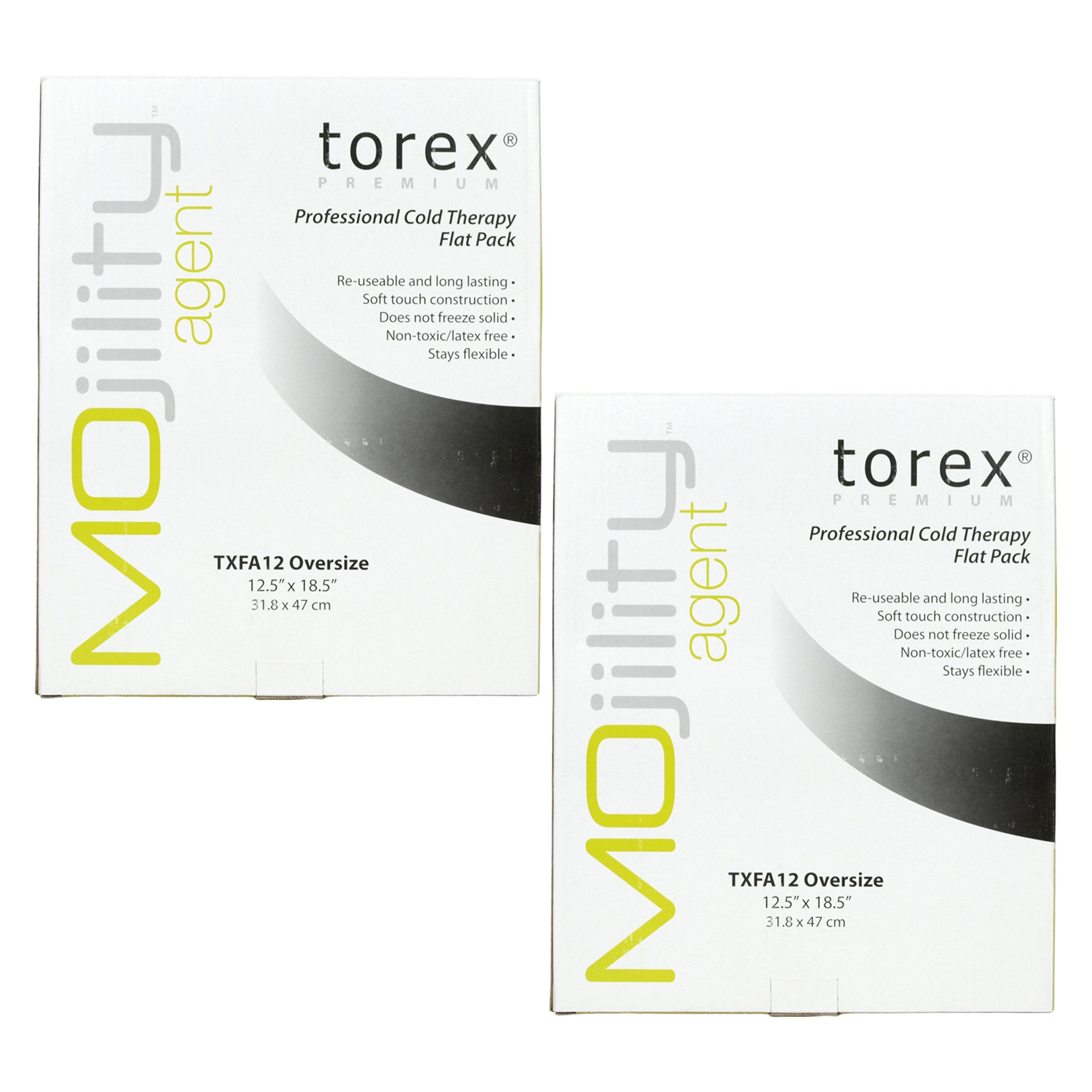 Torex TXFA12: almohadilla fría plana grande, alivio localizado y reutilizable.