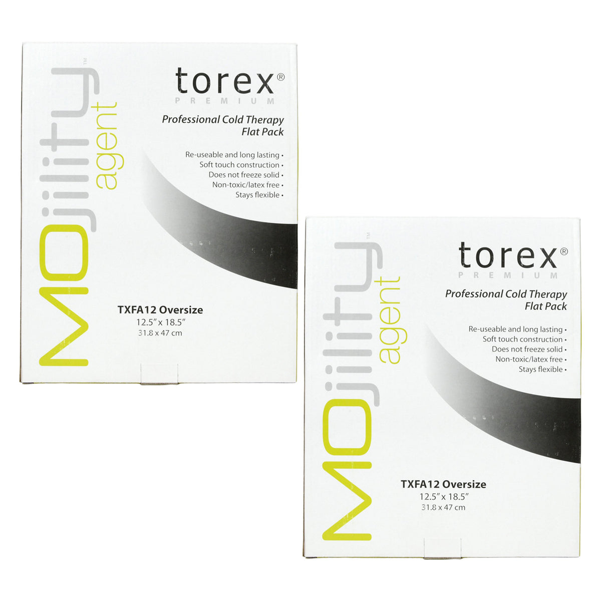 Torex TXFA12: almohadilla fría plana grande, alivio localizado y reutilizable.